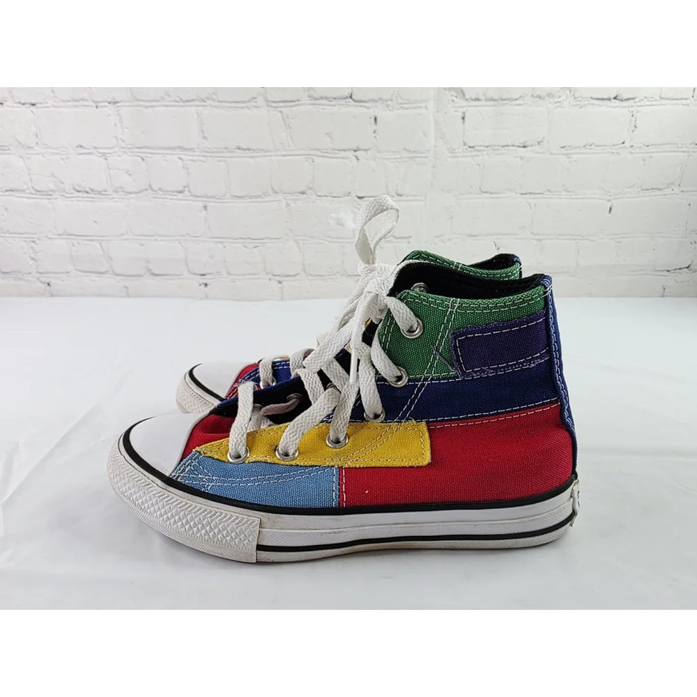 Converse Chuck Taylor All Star Hi Top Sneaker Colorful Patchwork Kids 13